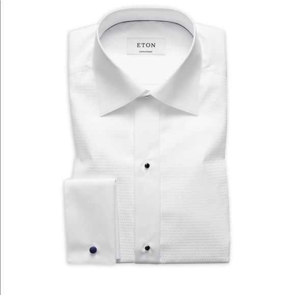 Eton Other - Eton Evening Jacquard Contemporary-Fit Shirt